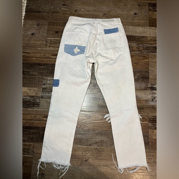 GRLFRND Karolina Joni Denim Jean Patchwork Ripped Women’s Size 25 - Picture 7 of 8